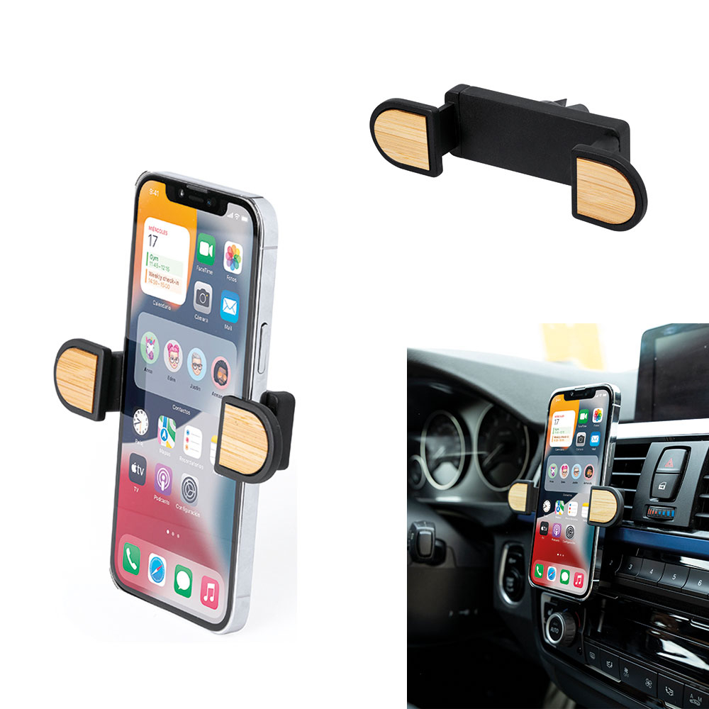 Araç İçi Bambu Telefon Tutucu Promozone