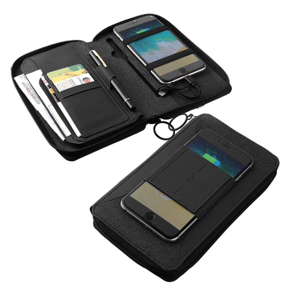 5000 mAh Wireless Organizer Powerbank Cüzdan Promozone