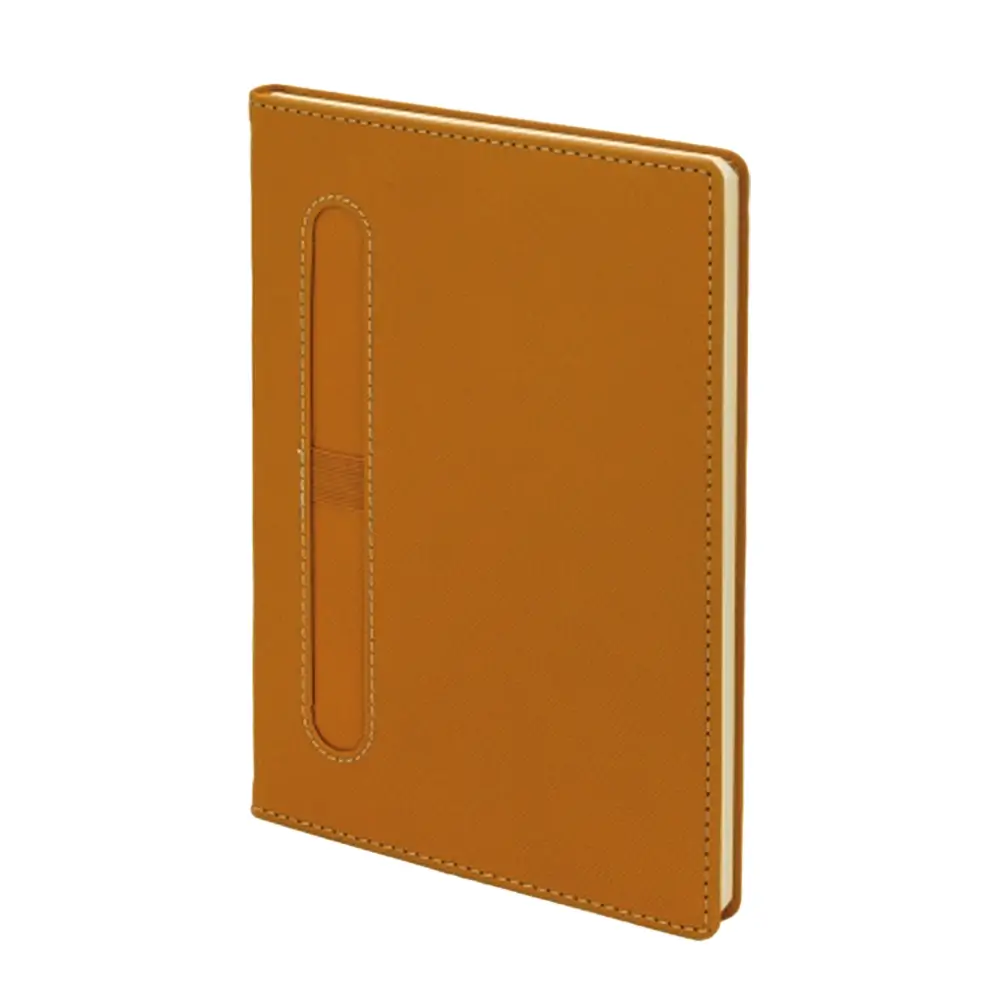 15 x 21 cm Termo Deri Kapaklı Tarihsiz Defter 224 Sayfa 70 gr 1. Hamur Krem İç Kağıt Kalem Takma Yerli Promozone