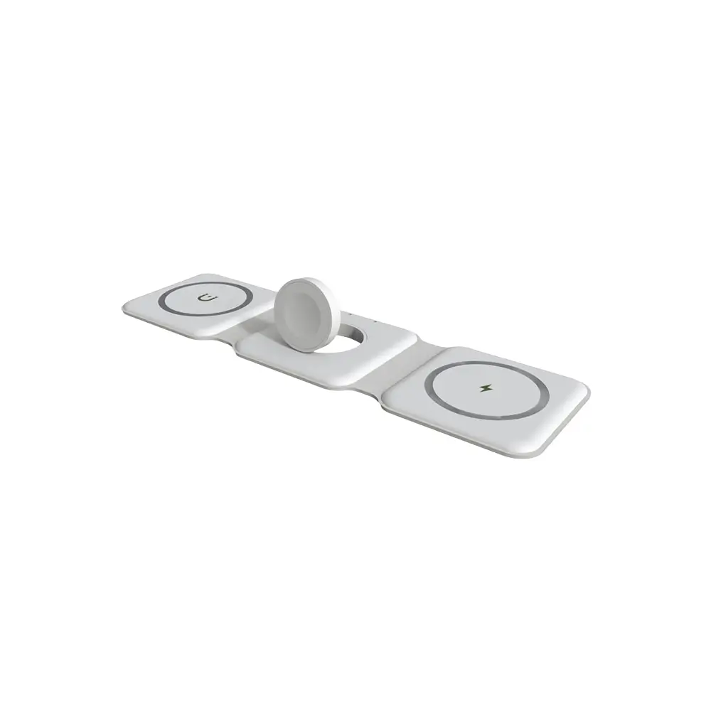 3’ü 1 Arada Katlanabilir Manyetik Kablosuz Şarj Cihazı (15W Hızlı Şarj, USB-C Girişli) Promozone