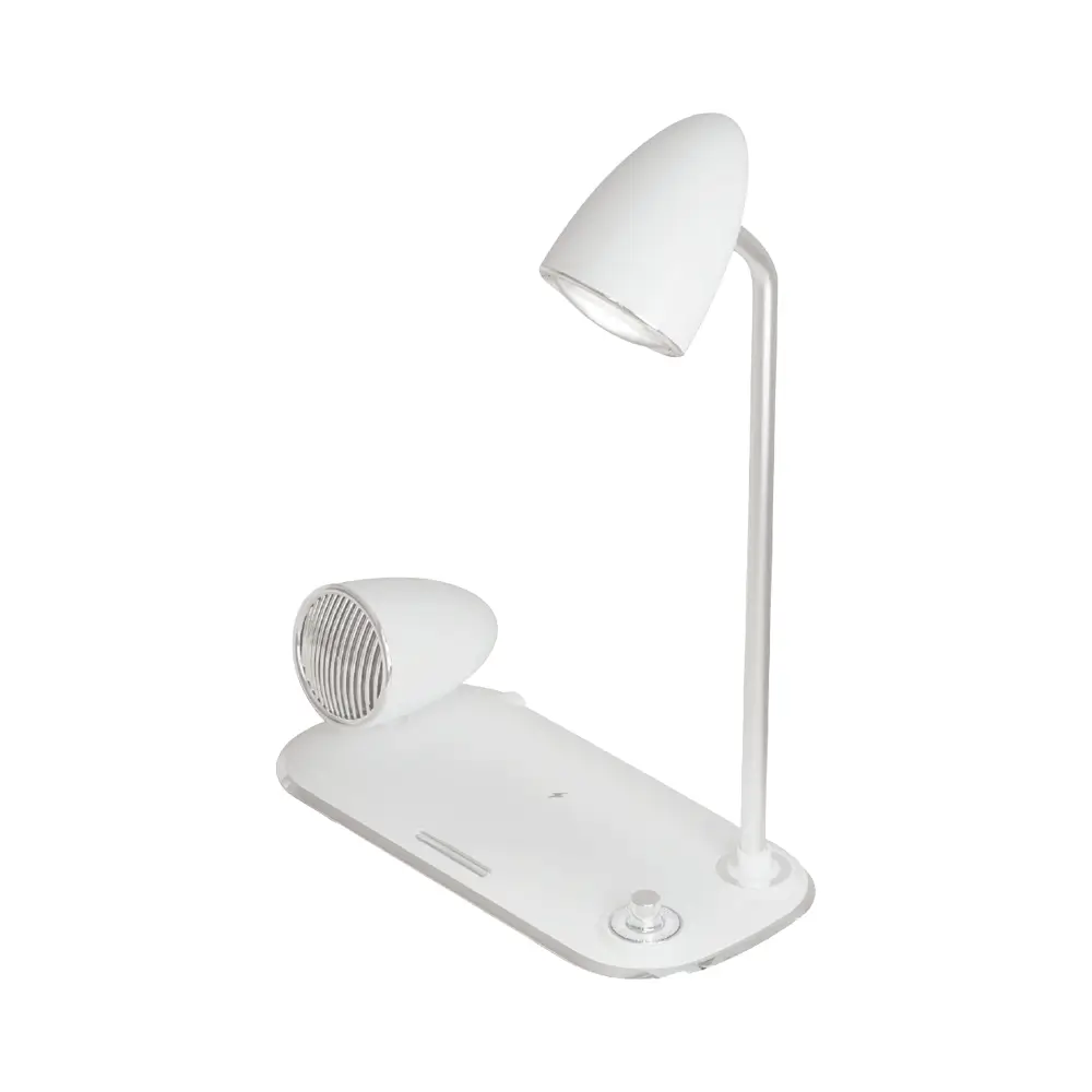 3’ü 1 Arada Kablosuz Şarj Cihazı (Masa Lambalı, Bluetooth Hoparlörlü, 15W Hızlı Şarj) Promozone