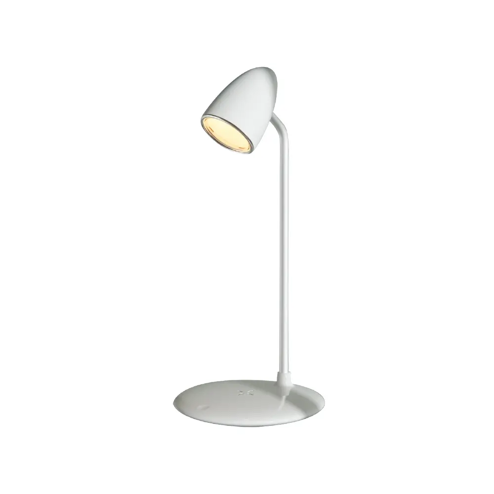 2’si 1 Arada Kablosuz Şarj Cihazı ve Masa Lambası (15W Hızlı Şarj, Dokunmatik 2 Kademeli Işık) Promozone