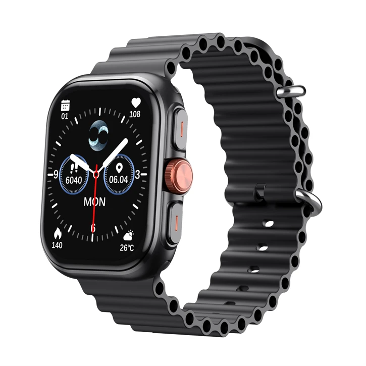 Havit M9068 Akıllı Saat – 2.01" AMOLED, Metal Gövde, Bluetooth V5.4, IP68 Su Geçirmezlik, Bluetooth - Siyah Promozone