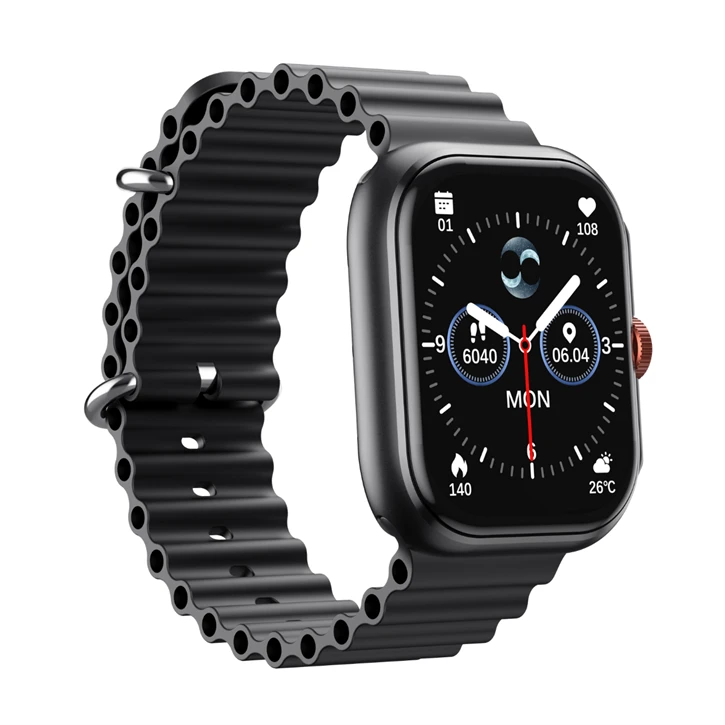 Havit M9068 Akıllı Saat – 2.01" AMOLED, Metal Gövde, Bluetooth V5.4, IP68 Su Geçirmezlik, Bluetooth - Siyah Promozone