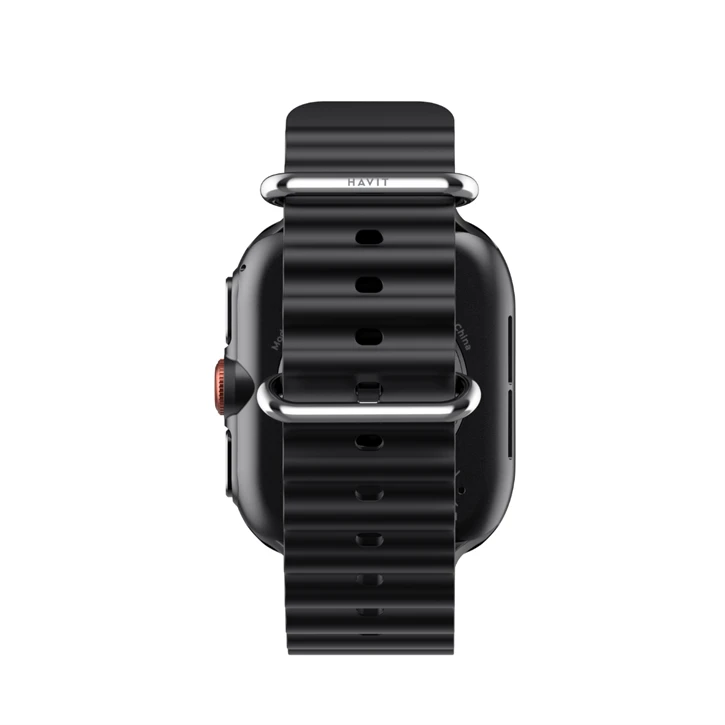Havit M9068 Akıllı Saat – 2.01" AMOLED, Metal Gövde, Bluetooth V5.4, IP68 Su Geçirmezlik, Bluetooth - Siyah Promozone