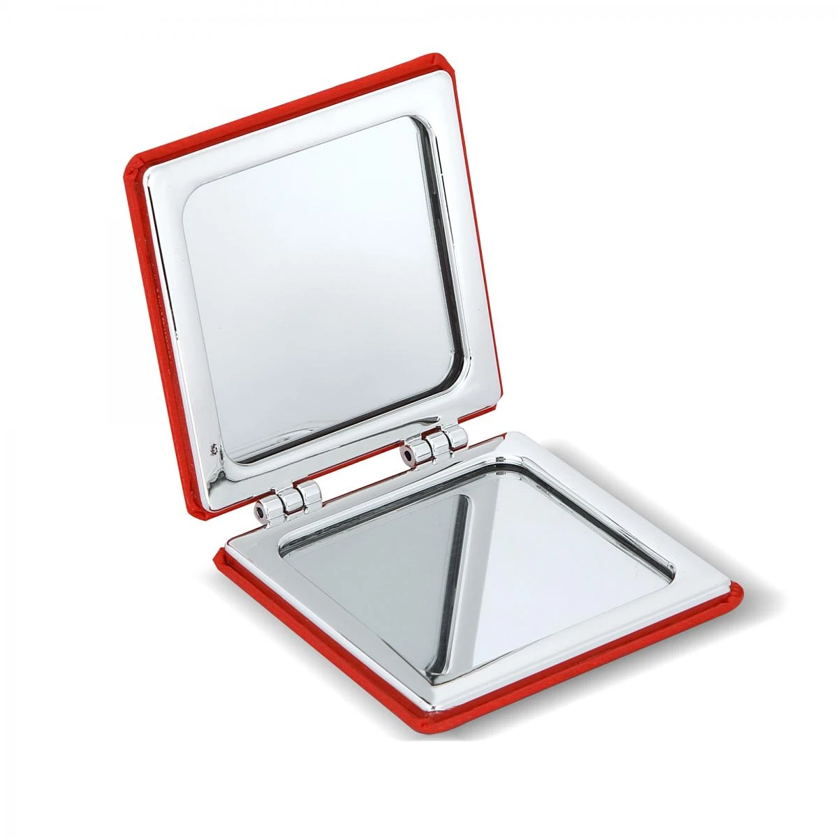 Suni Deri Kaplama Kare Tasarım Metal Çerçeveli Ayna Promozone