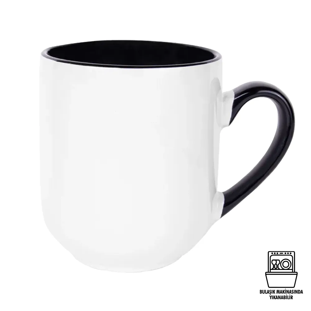 Süblimasyon Porselen Kulbu ve İçi Renkli Kupa Bardak Kutulu - Logo Baskılı Promozone