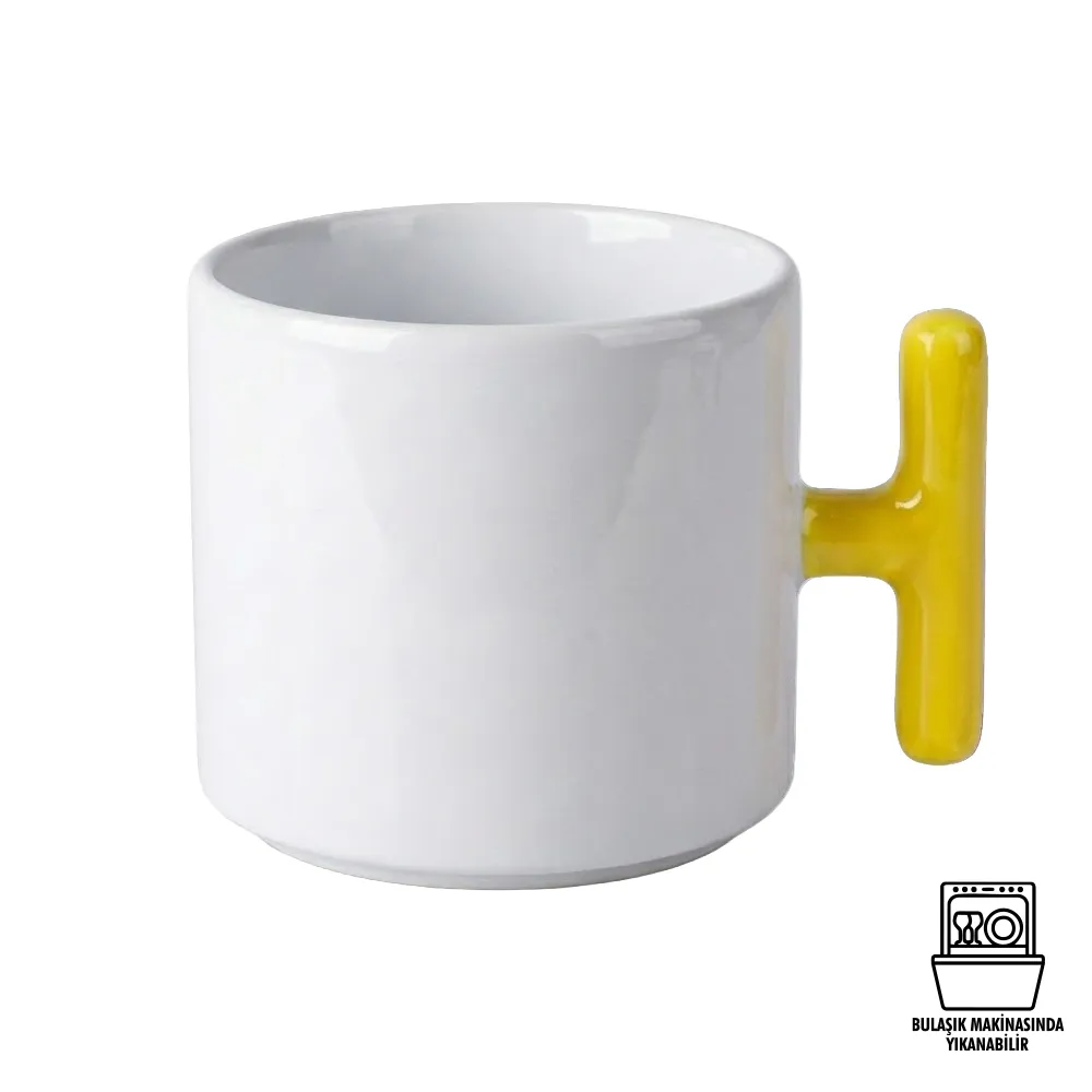 Süblimasyon Porselen T Kupa Bardak - Kutulu Promozone
