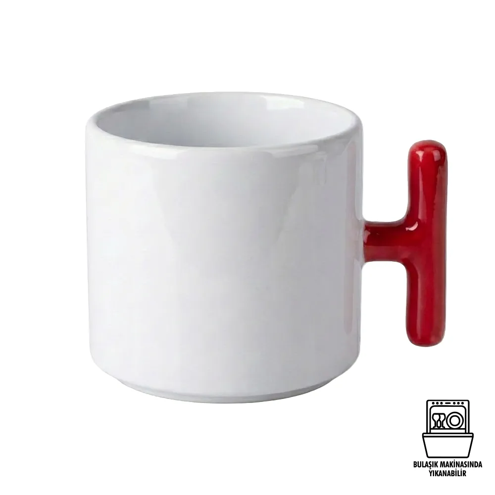 Süblimasyon Porselen T Kupa Bardak - Kutulu Promozone