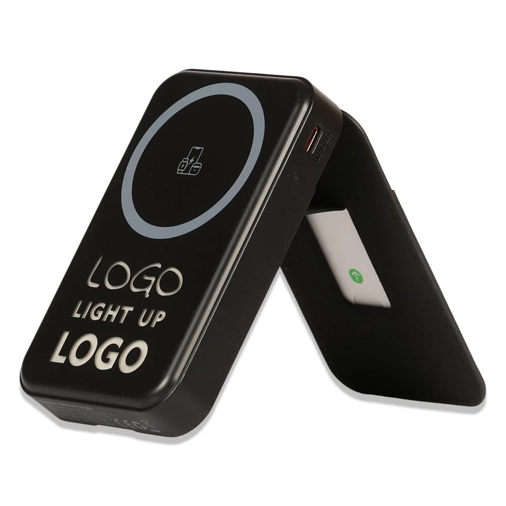 LED Işıklı Logo MagSafe Powerbank 10.000 mAh (22,5W Hızlı Şarj / 15W Wireless / Apple Watch Şarj)