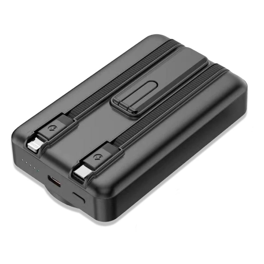 LED Işıklı Logo MagSafe Powerbank 10.000 mAh (22,5W Hızlı Şarj / 15W Wireless / Apple Watch Şarj)