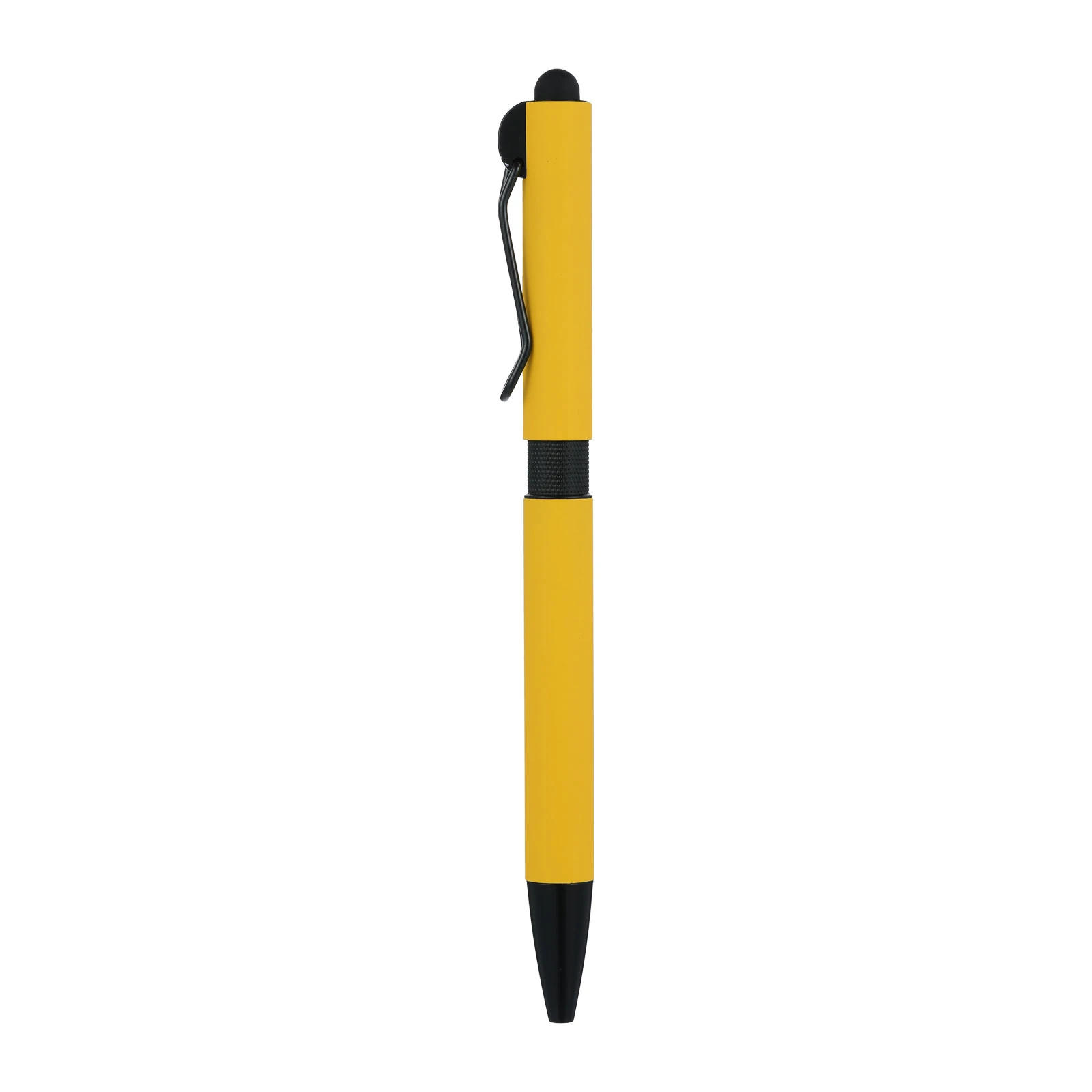 Rubber Kaplamalı Touchpen Metal Tükenmez Kalem – Jell Refill Promozone
