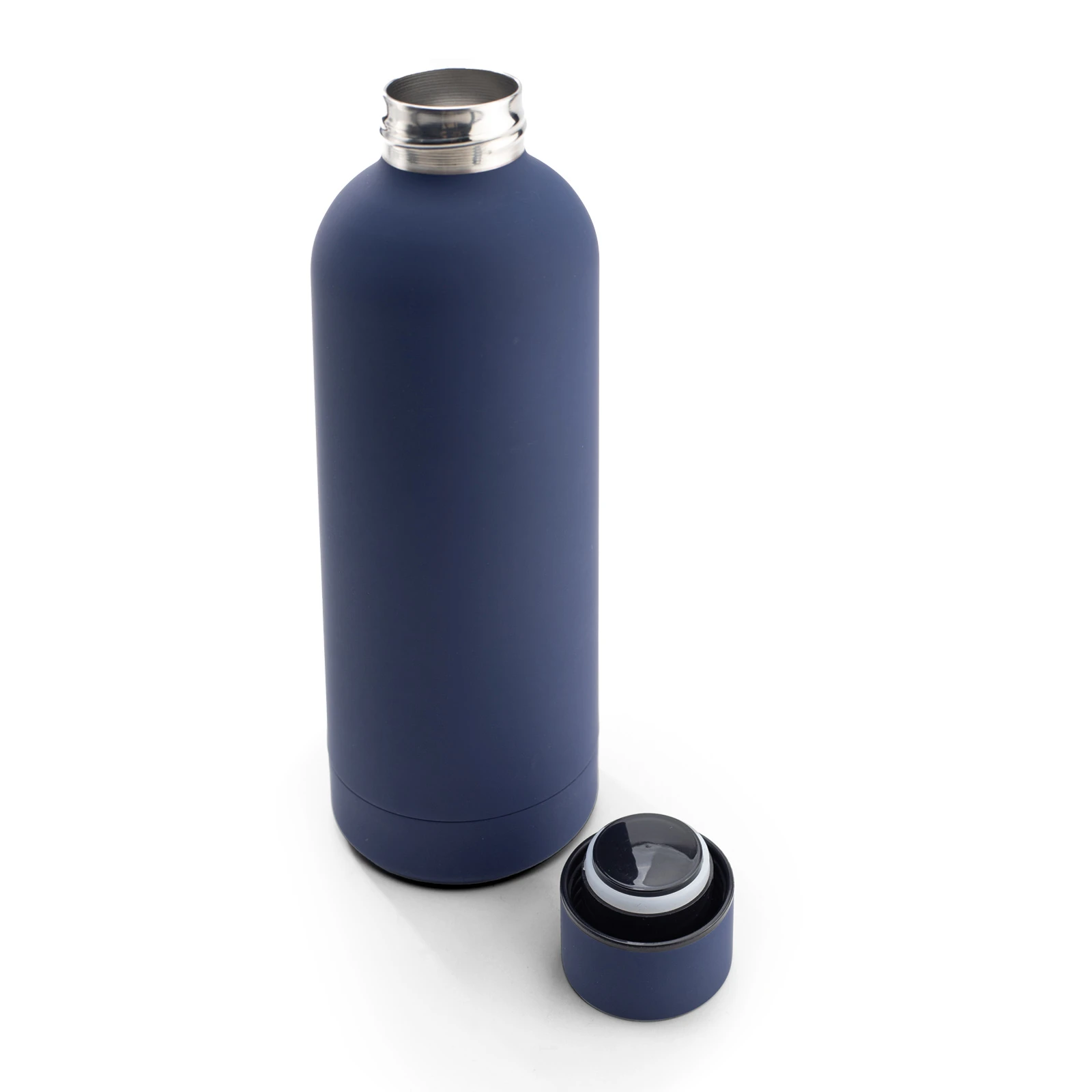 Rubber Gövde 500 ml Çevirme Kapaklı Termos Promozone