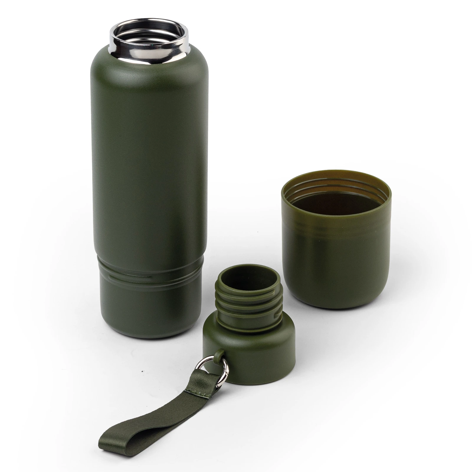 Taban Bardak Hazneli 500 ml Çelik Termos Promozone