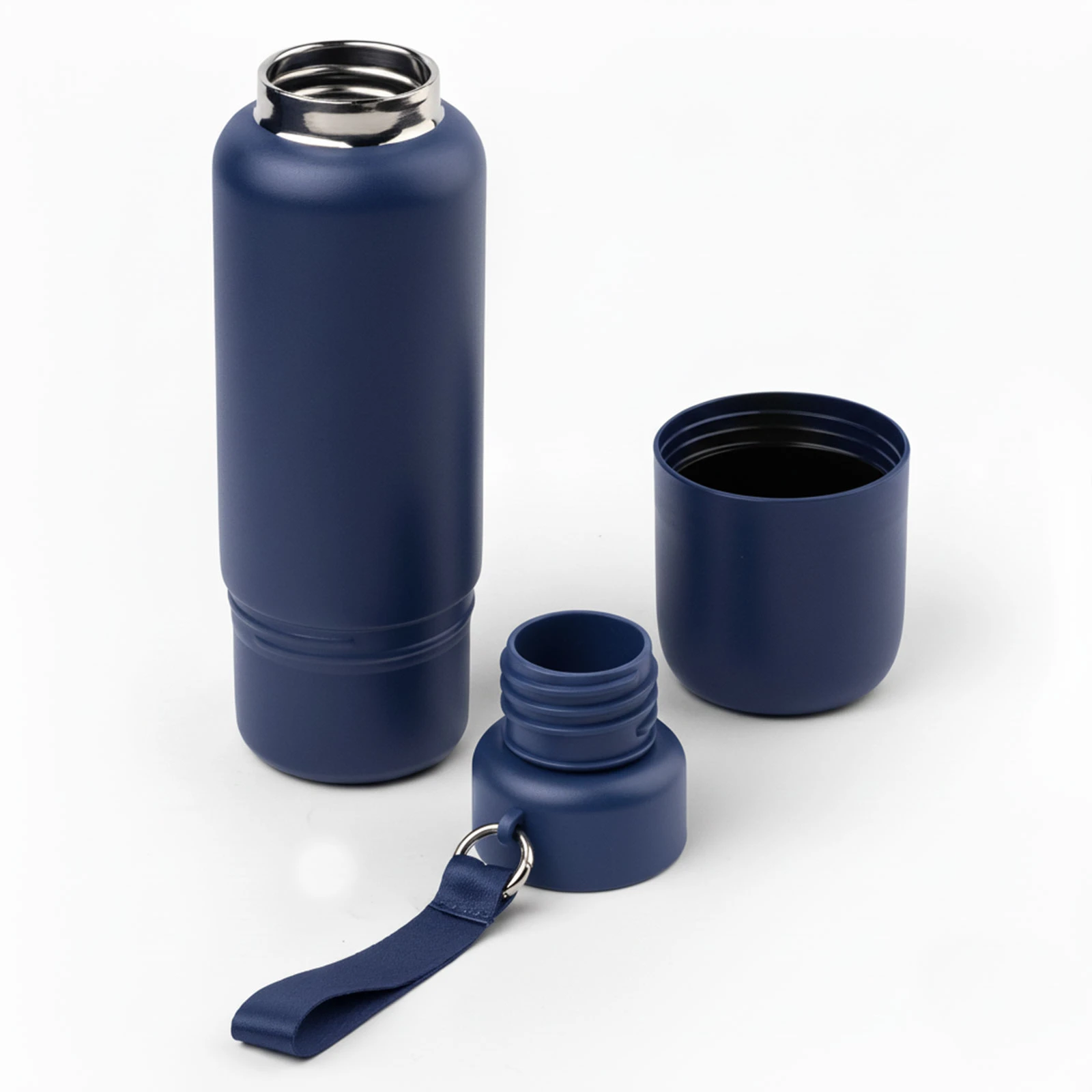 Taban Bardak Hazneli 500 ml Çelik Termos Promozone