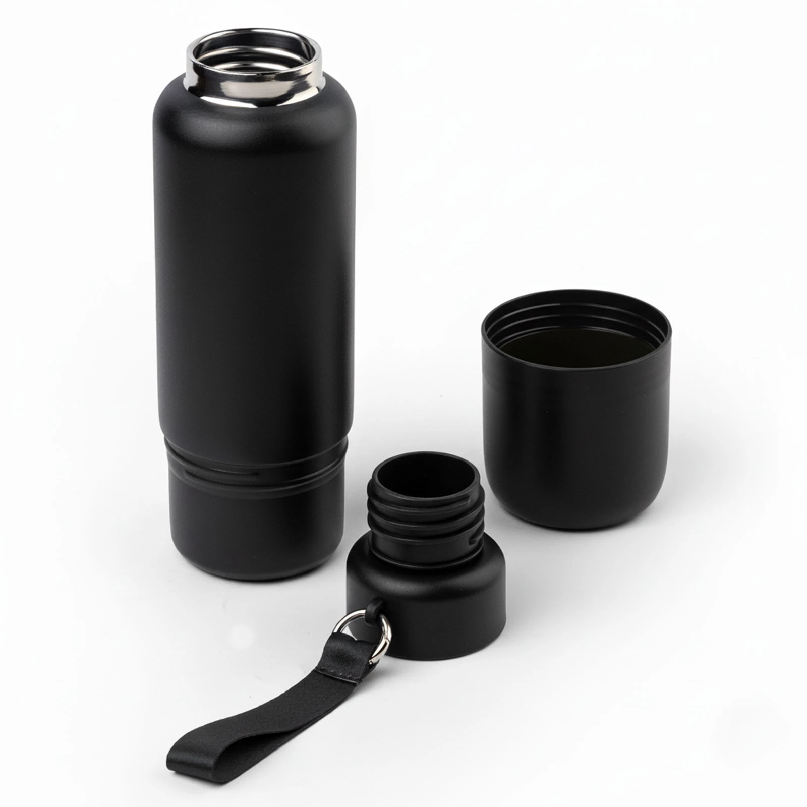 Taban Bardak Hazneli 500 ml Çelik Termos Promozone