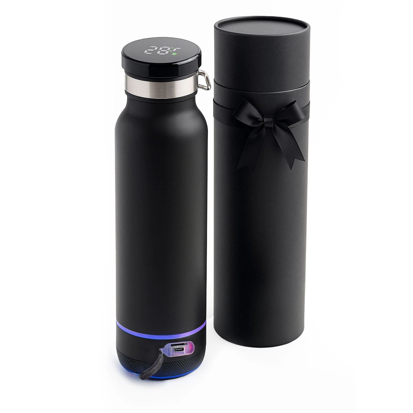650 ml Kapasiteli Isı Derecesi ve Bluetooth Hoparlör Özellikli Termos