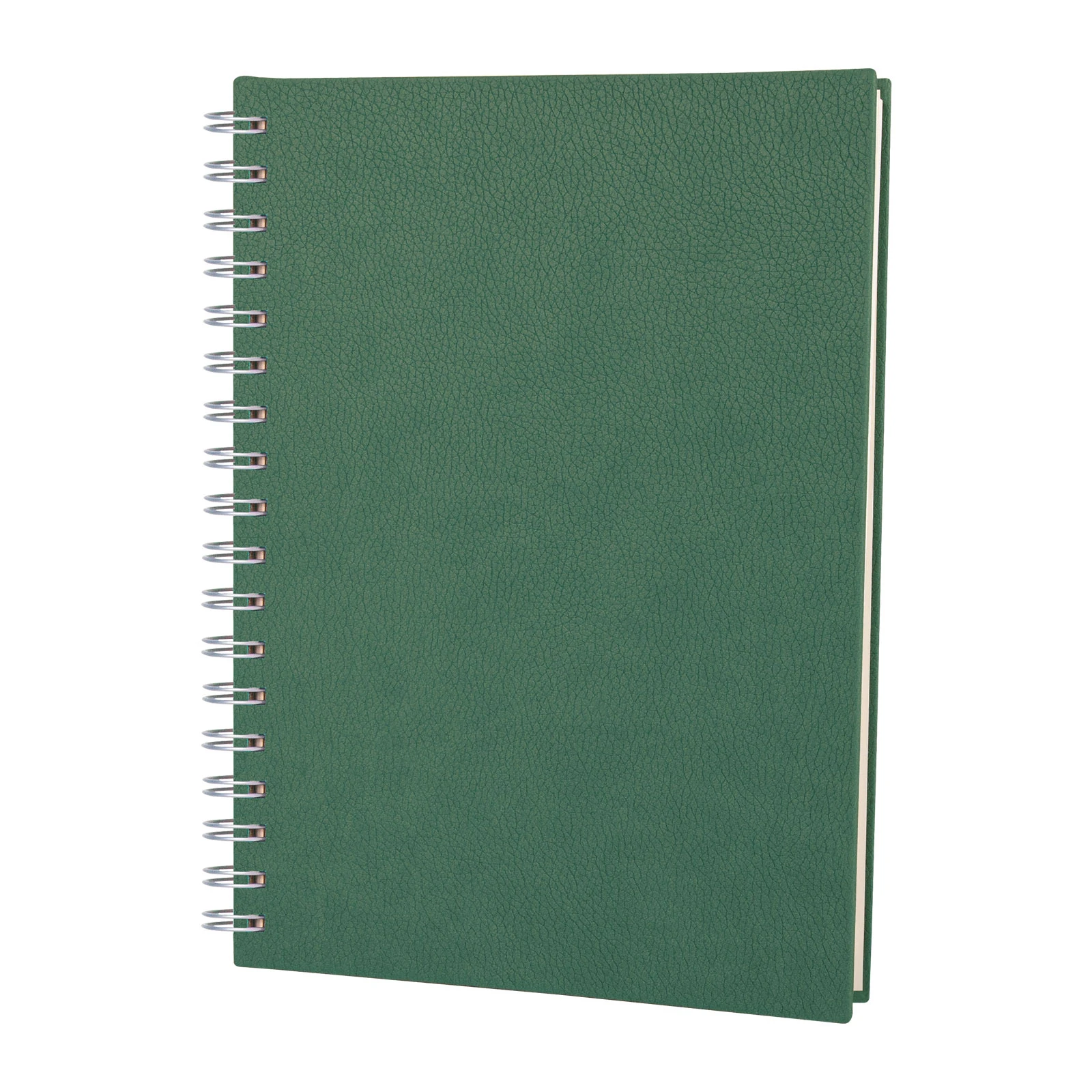 17x24 cm Spiralli Termo Deri Kapaklı 80 gr Ivory Kağıtlı 208 Sayfa Kareli Tarihsiz Defter Promozone