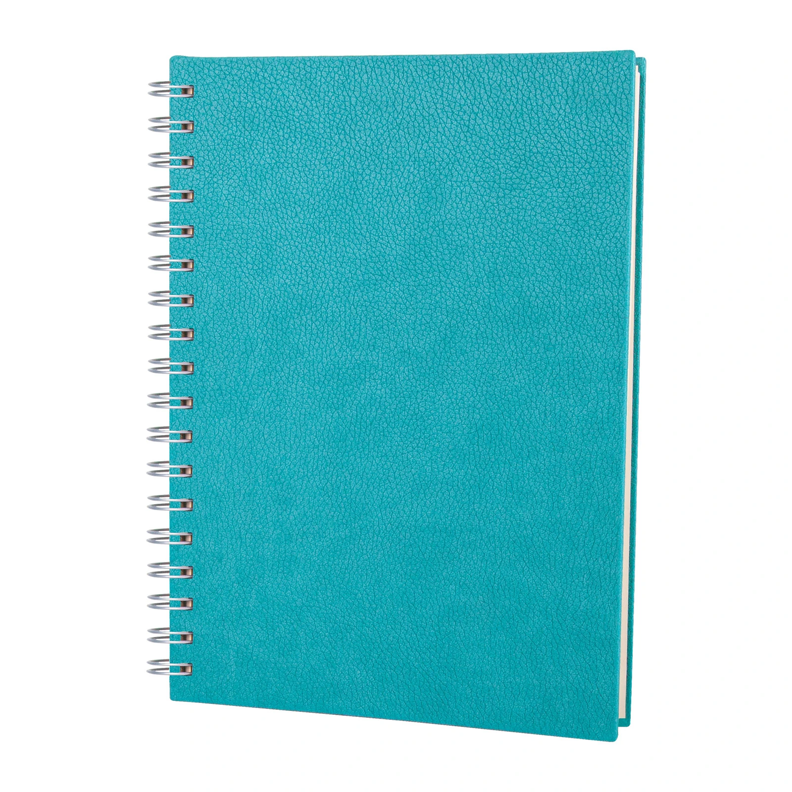 17x24 cm Spiralli Termo Deri Kapaklı 80 gr Ivory Kağıtlı 208 Sayfa Kareli Tarihsiz Defter Promozone