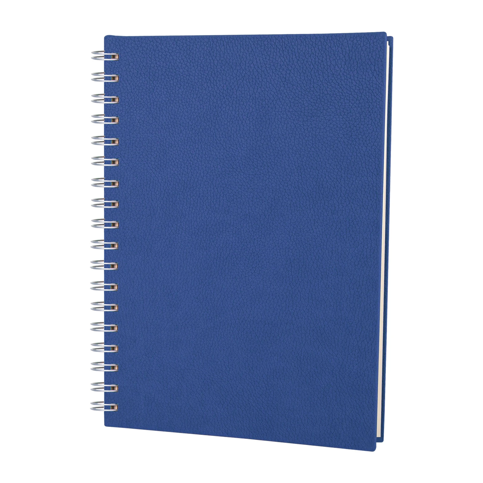 17x24 cm Spiralli Termo Deri Kapaklı 80 gr Ivory Kağıtlı 208 Sayfa Kareli Tarihsiz Defter Promozone