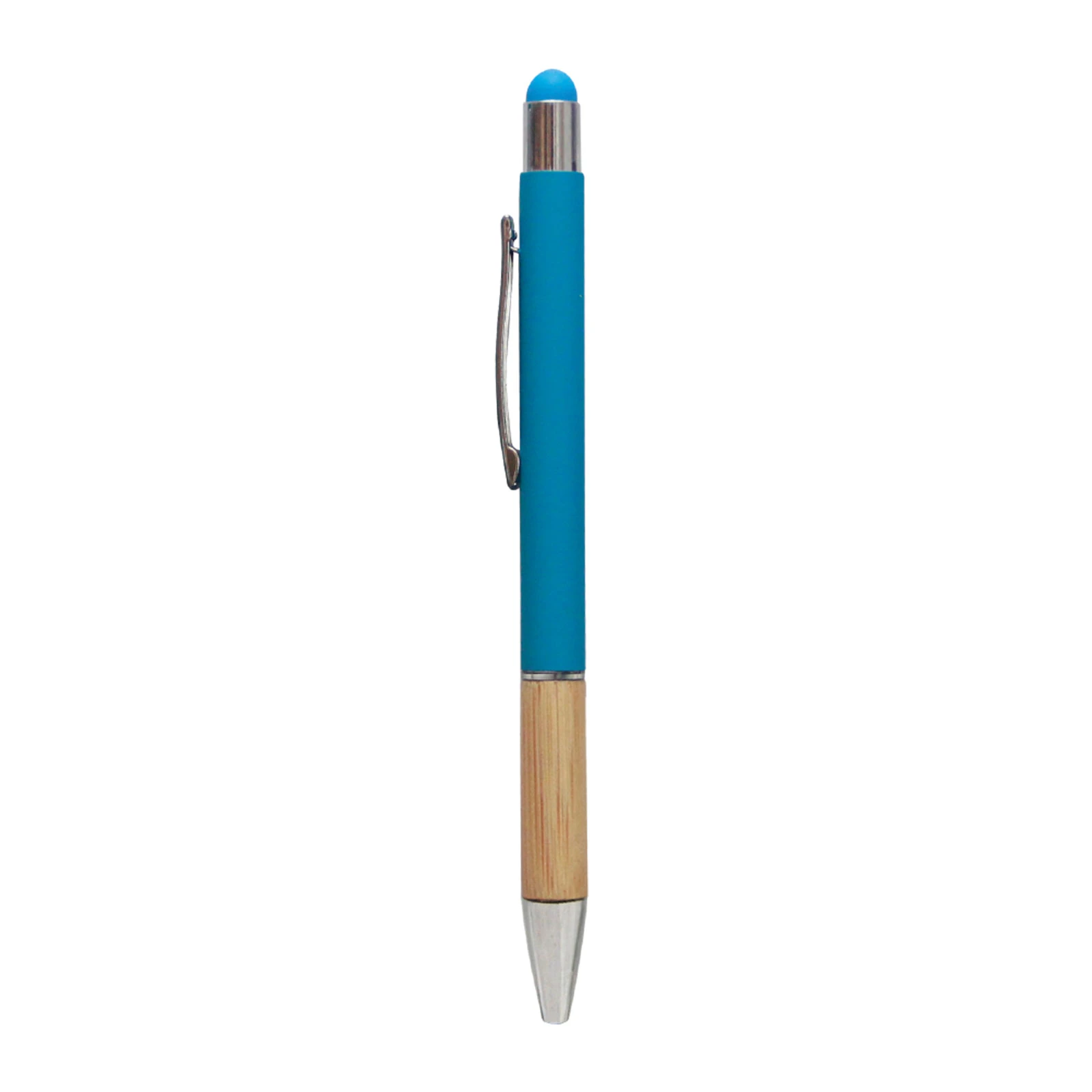 Bambu Tutma Yüzeyli Touchpen Metal Tükenmez Kalem Promozone
