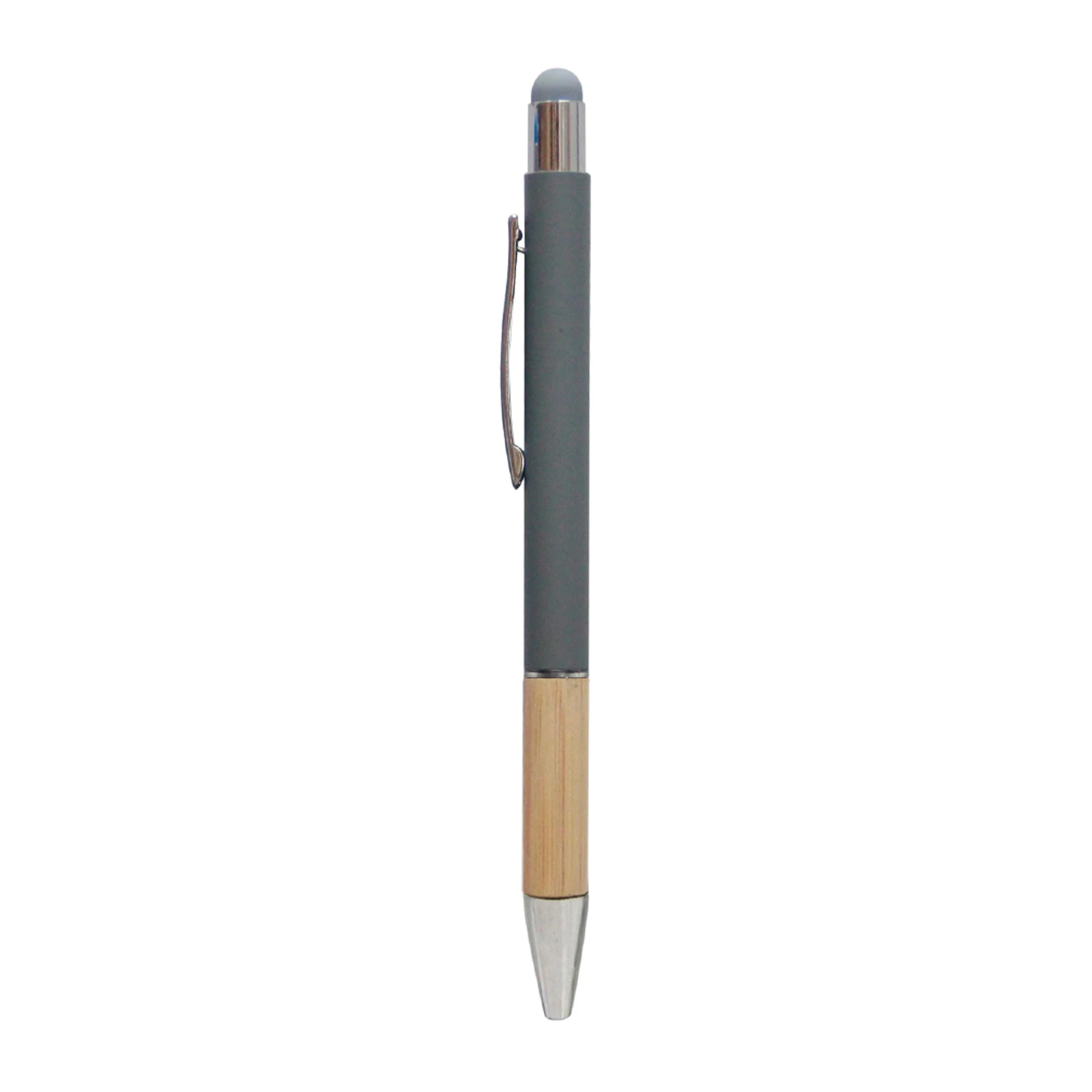 Bambu Tutma Yüzeyli Touchpen Metal Tükenmez Kalem Promozone