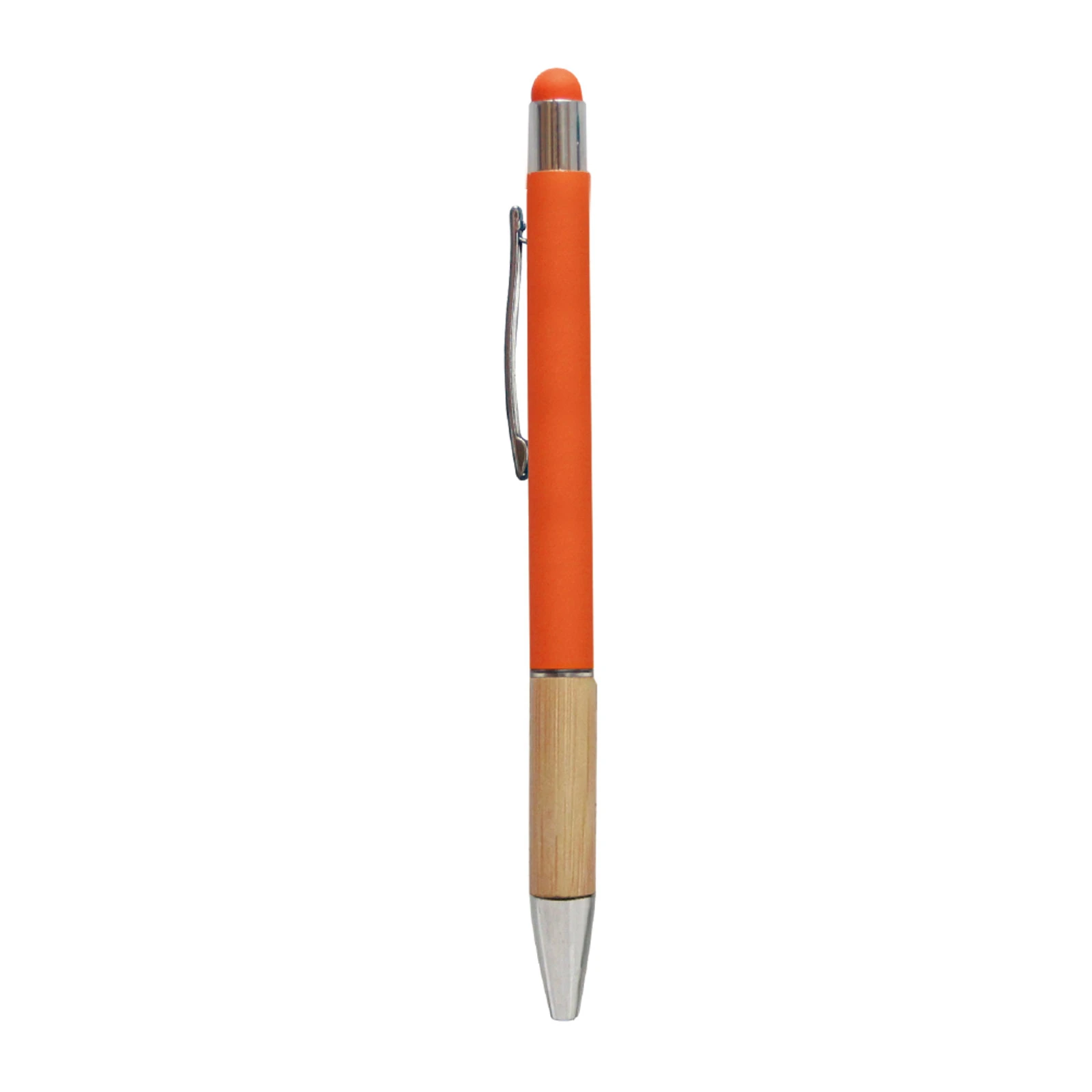 Bambu Tutma Yüzeyli Touchpen Metal Tükenmez Kalem Promozone