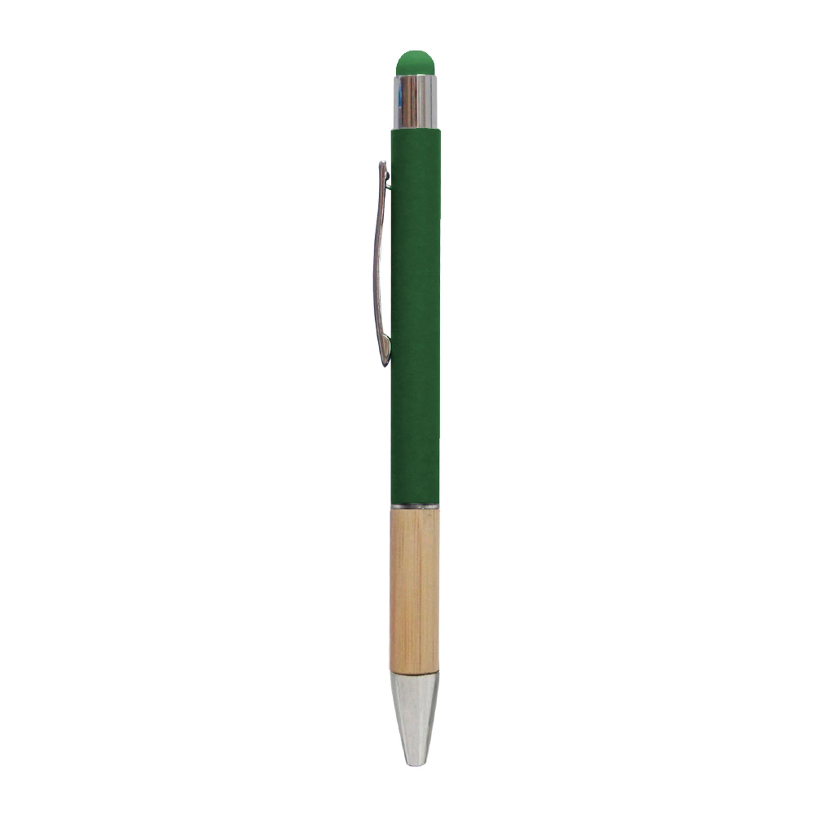 Bambu Tutma Yüzeyli Touchpen Metal Tükenmez Kalem Promozone