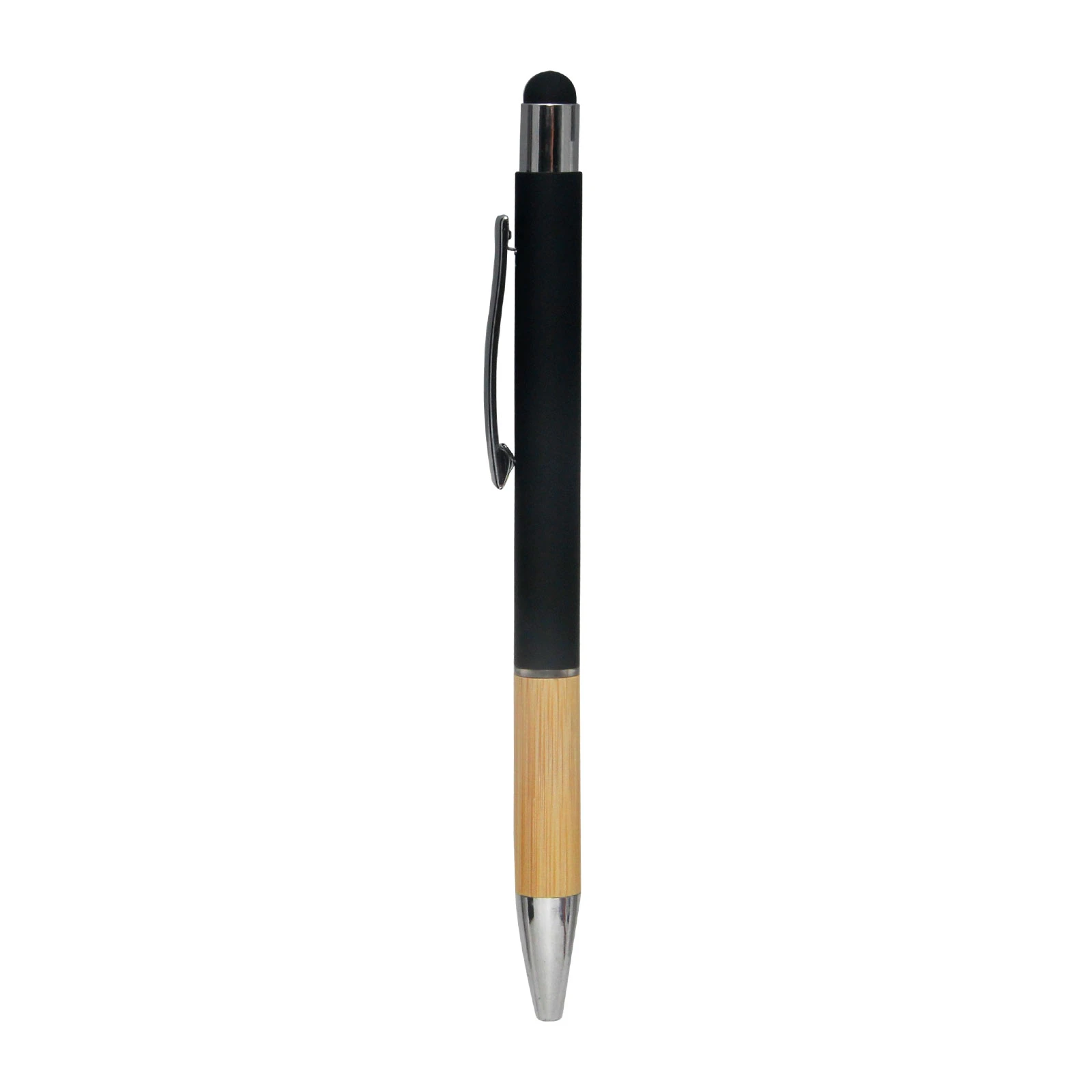Bambu Tutma Yüzeyli Touchpen Metal Tükenmez Kalem Promozone