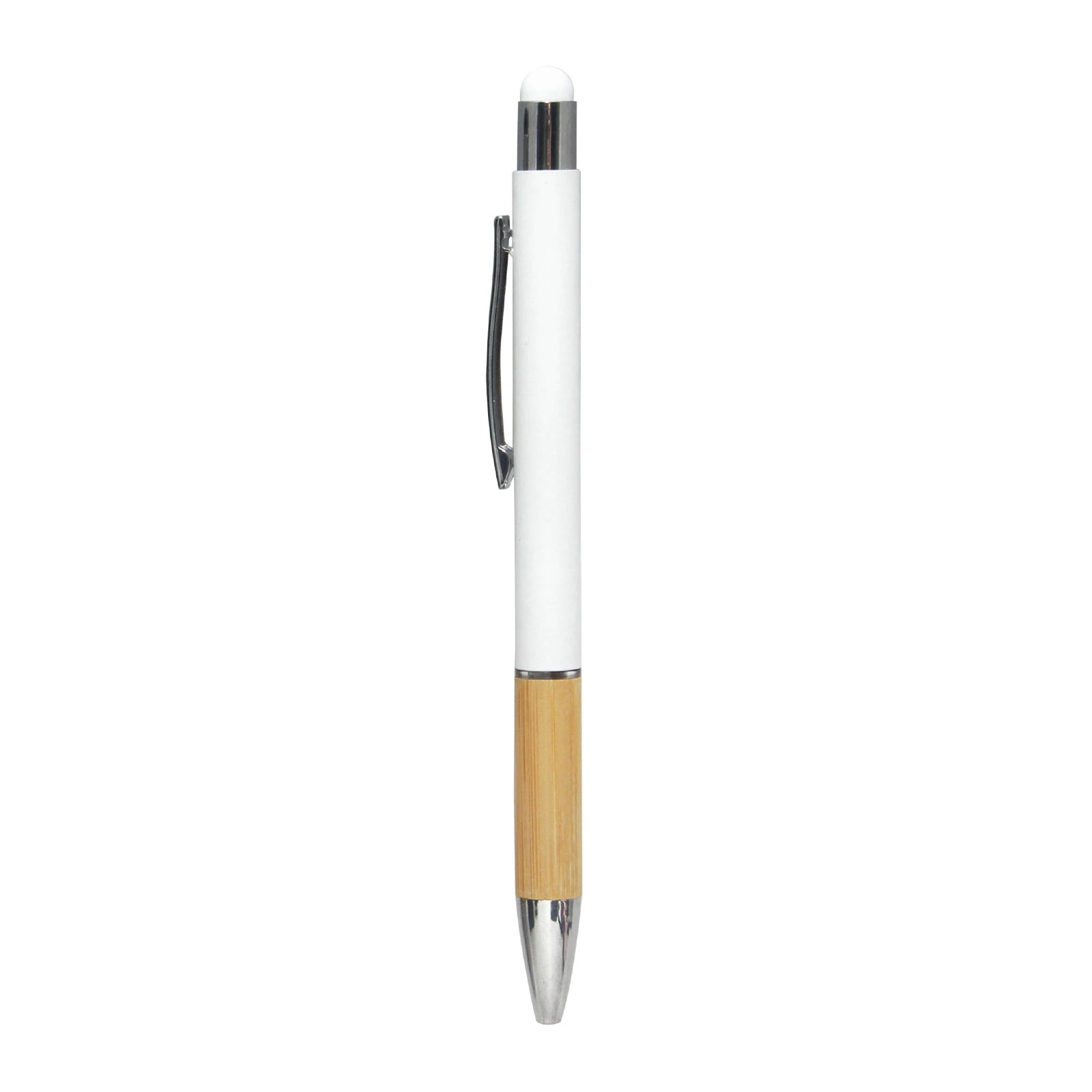Bambu Tutma Yüzeyli Touchpen Metal Tükenmez Kalem Promozone