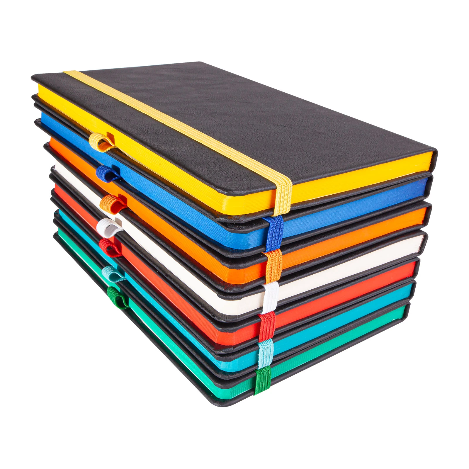 13 x 21 cm Termo Deri Kapaklı Lastikli Defter 224 Sayfa 70 gr Ivory Krem Çizgili Kenar Boyalı Lazer Kazımalı (Kenar Renk Efektli) Promozone