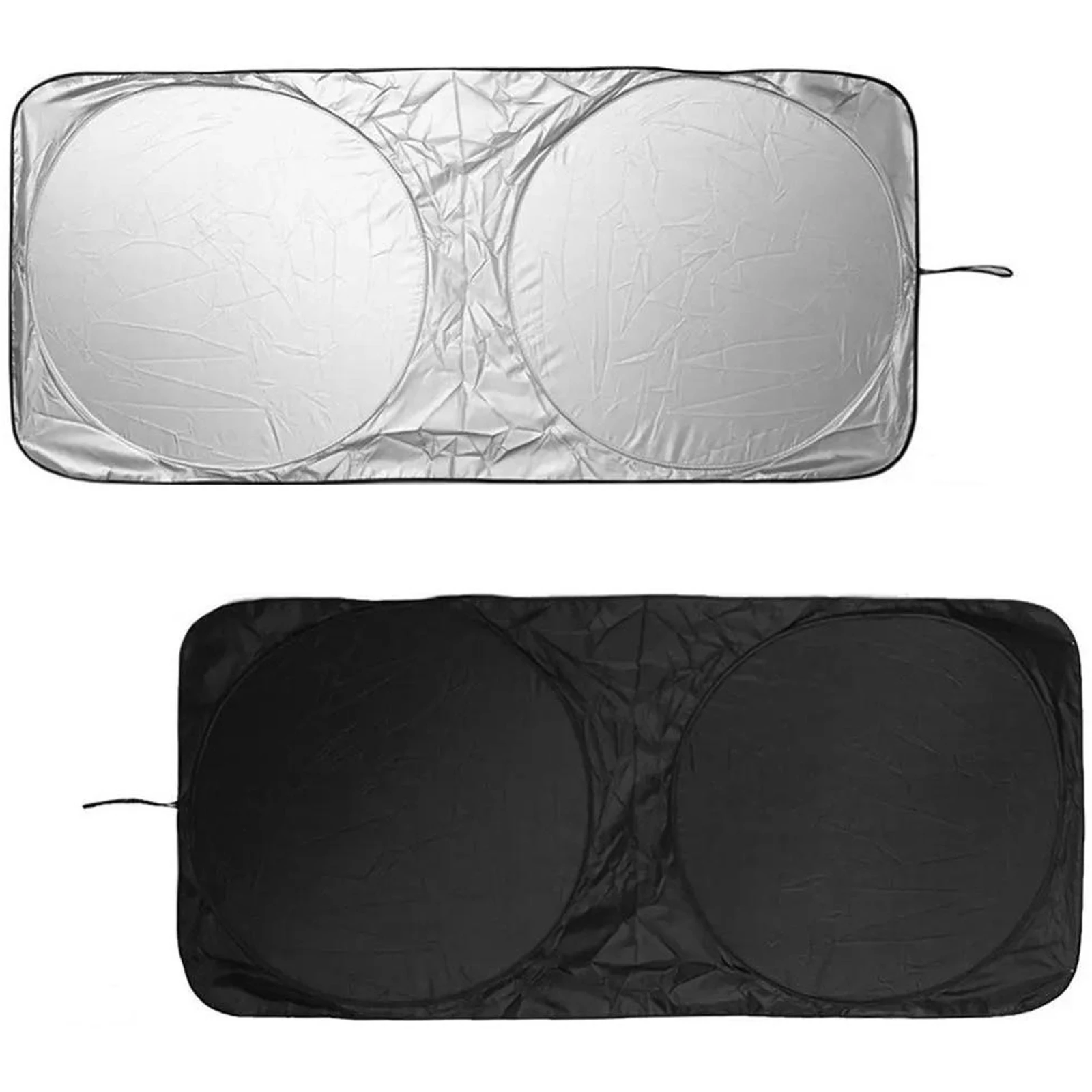 Çift Taraflı Katlanabilir Promosyon Oto Güneşlik – 138 × 68 cm