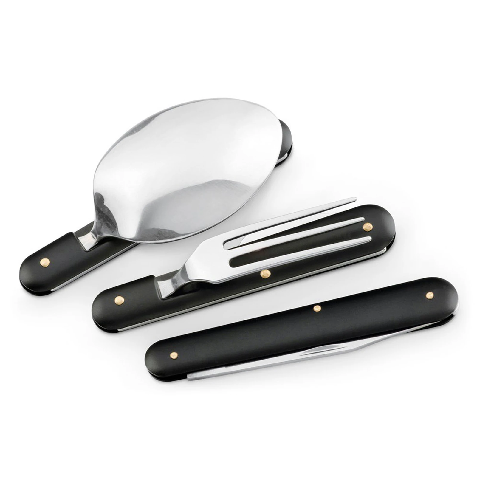 Taşıma Çantalı Katlanabilir Çok Amaçlı Kamp Çatal Kaşık Bıçak Seti