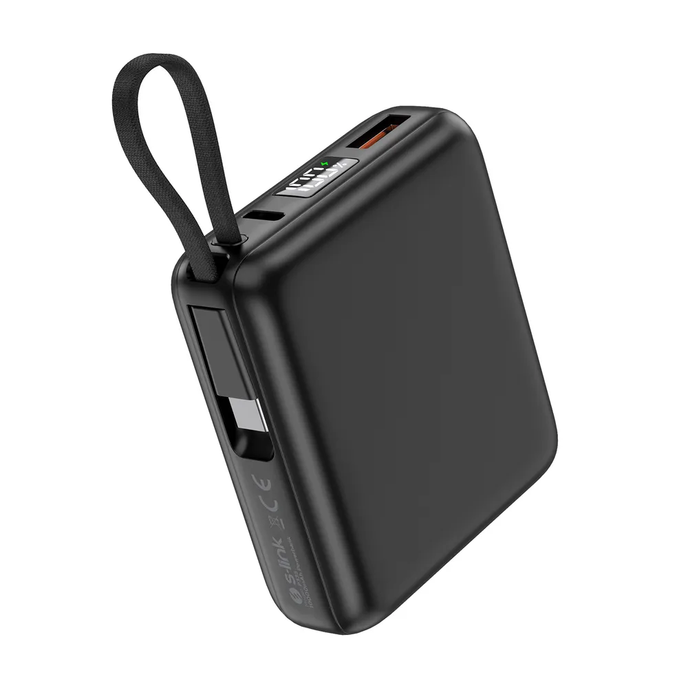 S-link P335 10000mAh PD35W+QC30W-HSC22,5W LCD Taşınabilir Pil Şarj Cihazı Powerbank Promozone