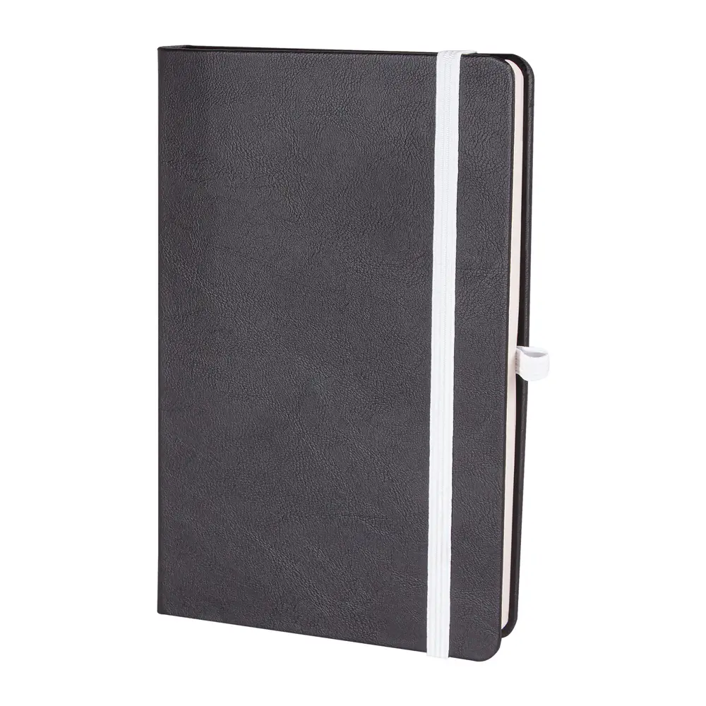 13 x 21 cm Termo Deri Kapaklı Lastikli Defter 224 Sayfa 70 gr Ivory Krem Çizgili Kenar Boyalı Lazer Kazımalı (Kenar Renk Efektli) Promozone