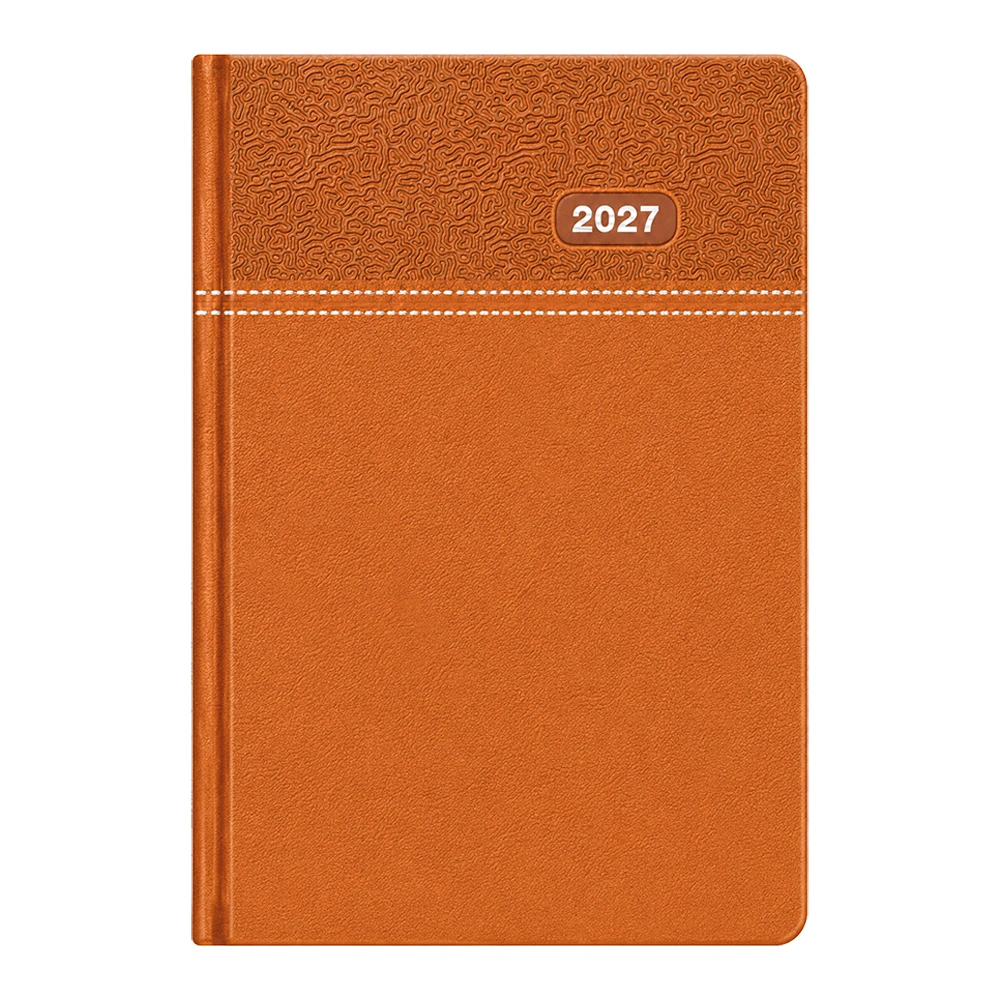 16 x 24 cm Termo Deri Sert Kapaklı Günlük Tarihli Ajanda 320 Sayfa 70 gr Ivory Krem Çizgili iç Kağıt Promozone