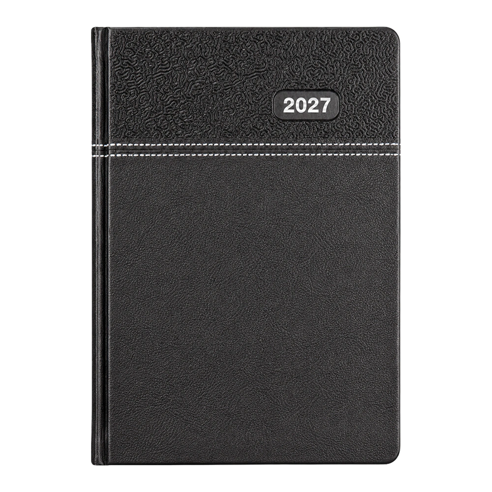 16 x 24 cm Termo Deri Sert Kapaklı Günlük Tarihli Ajanda 320 Sayfa 70 gr Ivory Krem Çizgili iç Kağıt Promozone