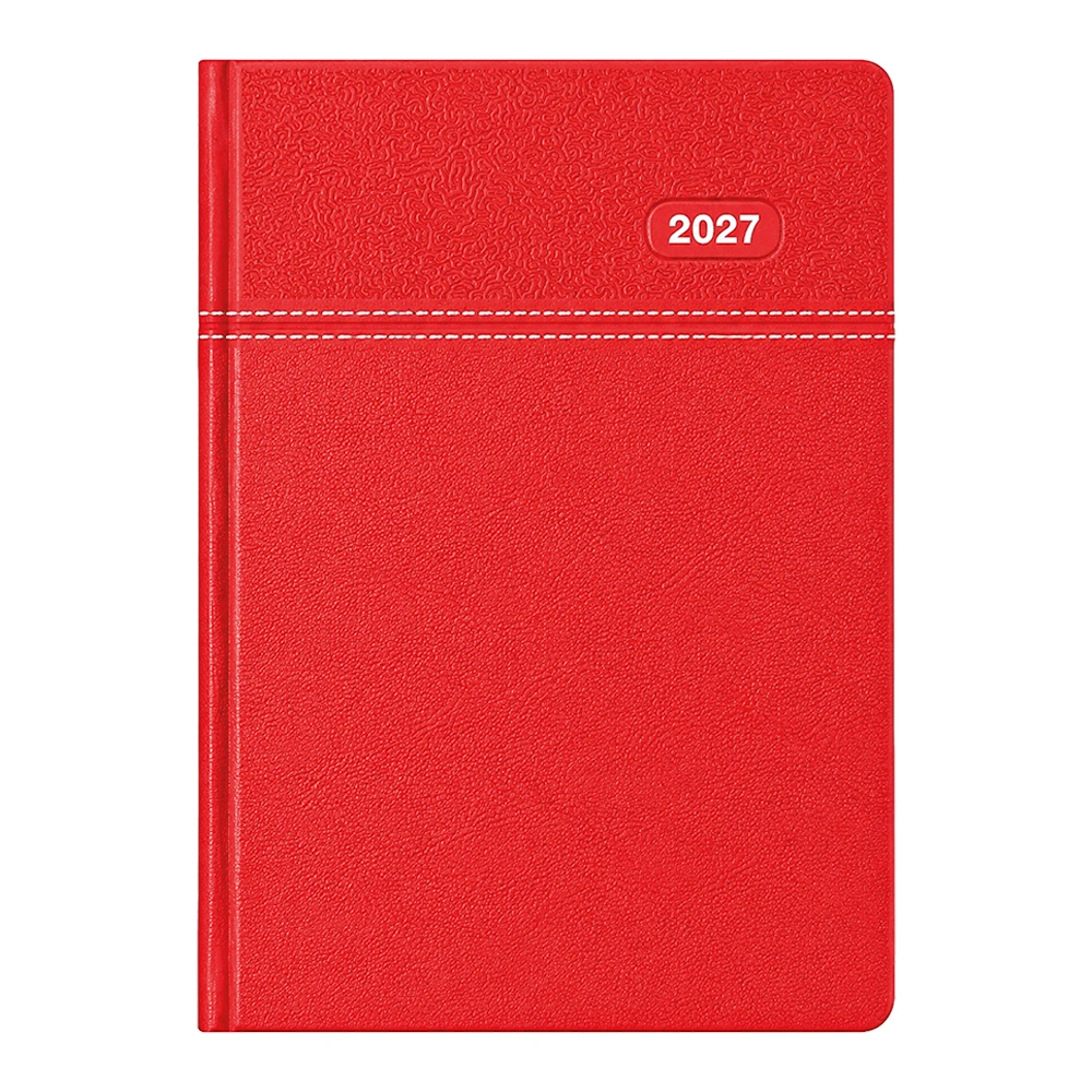 16 x 24 cm Termo Deri Sert Kapaklı Günlük Tarihli Ajanda 320 Sayfa 70 gr Ivory Krem Çizgili iç Kağıt Promozone