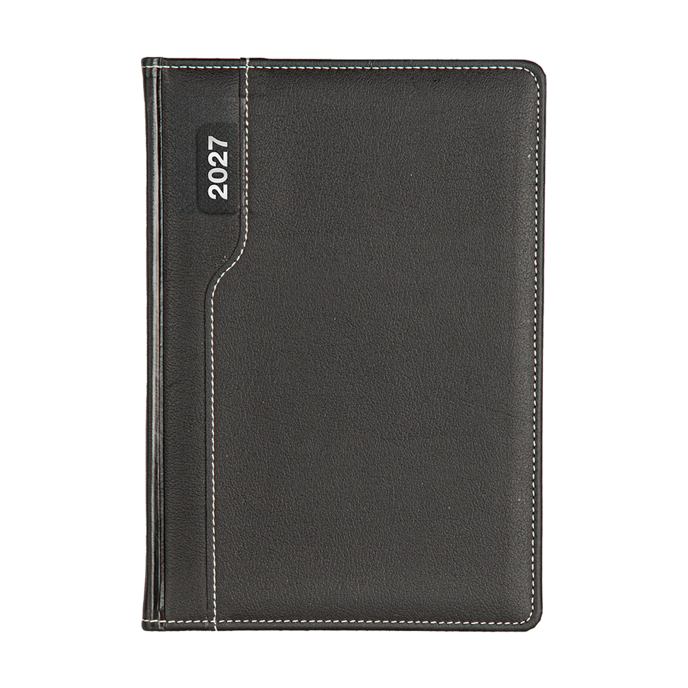 17 x 24 cm Termo PU Sert Kapaklı Günlük Tarihli Ajanda 320 Sayfa 70 gr Krem Çizgili İç Kağıt Promozone