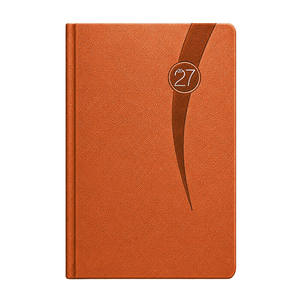16 x 24 cm Termo Deri Sert Kapaklı Günlük Tarihli Ajanda 320 Sayfa 70 gr Krem Çizgili İç Kağıt Promozone