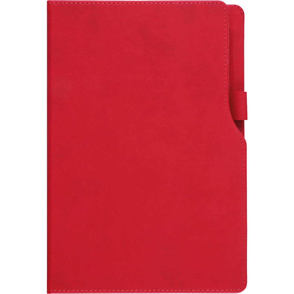 14,5 x 21 cm Termo Deri PU Sert Kapaklı Tarihsiz Defter, 224 Sayfa, 80 gr Ivory Krem Çizgili İç Kağıt, Kenar Boyalı, Kalem Tutuculu Promozone