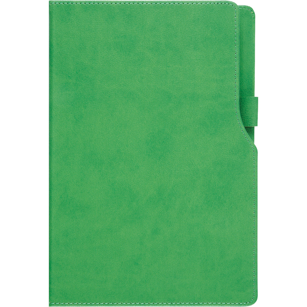 14,5 x 21 cm Termo Deri PU Sert Kapaklı Tarihsiz Defter, 224 Sayfa, 80 gr Ivory Krem Çizgili İç Kağıt, Kenar Boyalı, Kalem Tutuculu Promozone