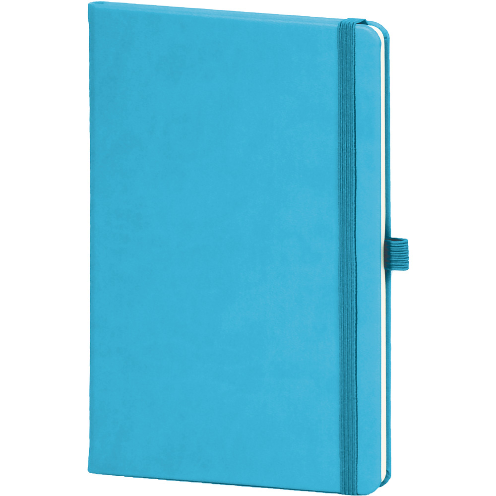 PZ2184 Turkuaz Mavi lastikli termo deri tarihsiz defter