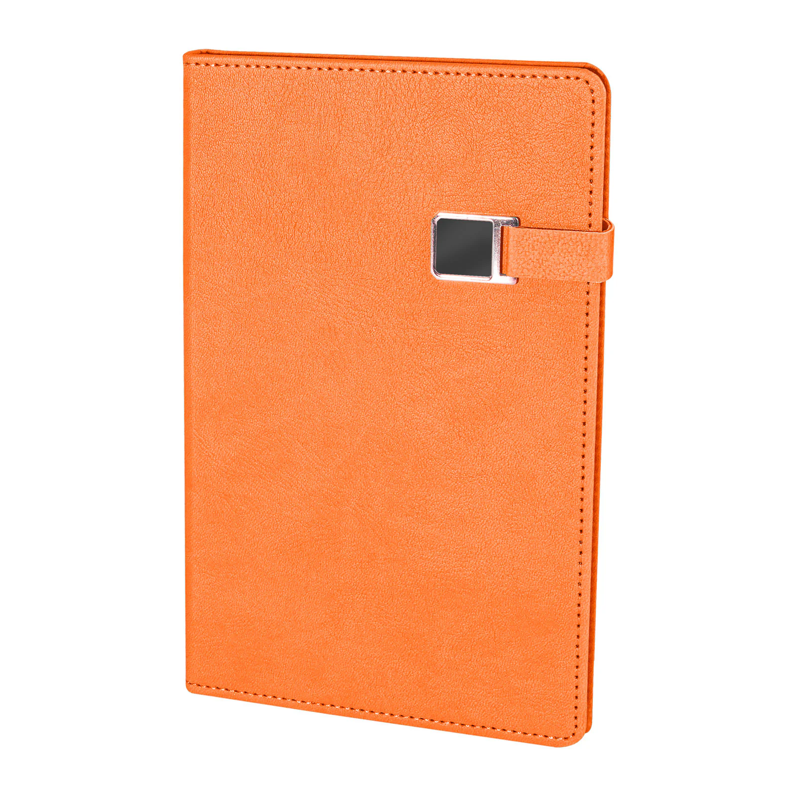 13×21 cm Metal Detaylı Mıknatıslı Termo Deri Kapaklı, Kenarları Boyalı, 80 gr Ivory Kağıtlı, 224 Sayfa Çizgili Tarihsiz Defter Promozone
