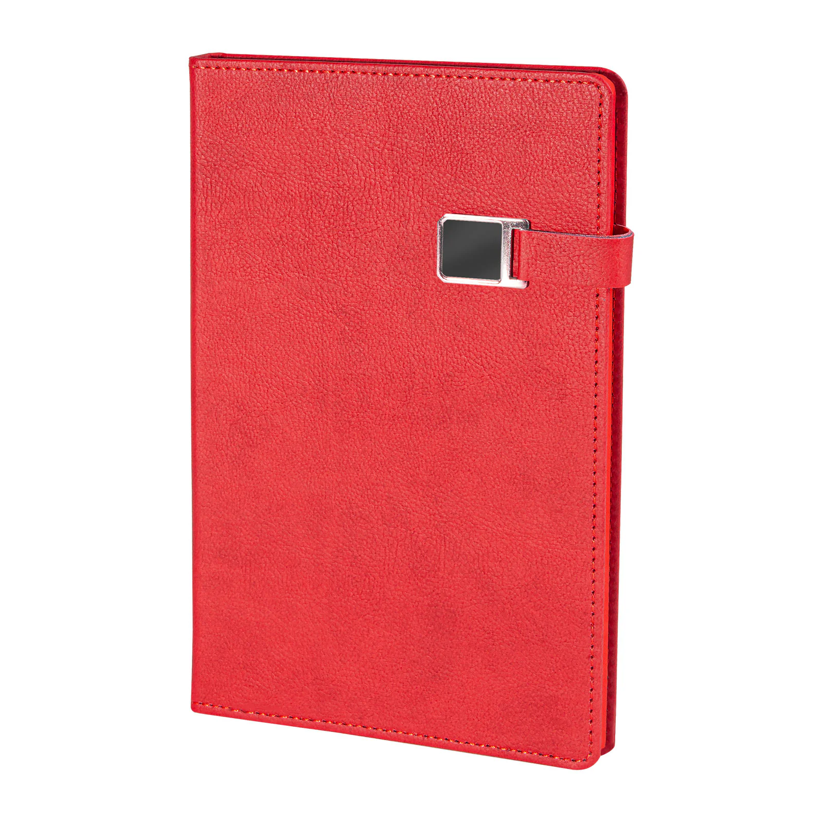 13×21 cm Metal Detaylı Mıknatıslı Termo Deri Kapaklı, Kenarları Boyalı, 80 gr Ivory Kağıtlı, 224 Sayfa Çizgili Tarihsiz Defter Promozone