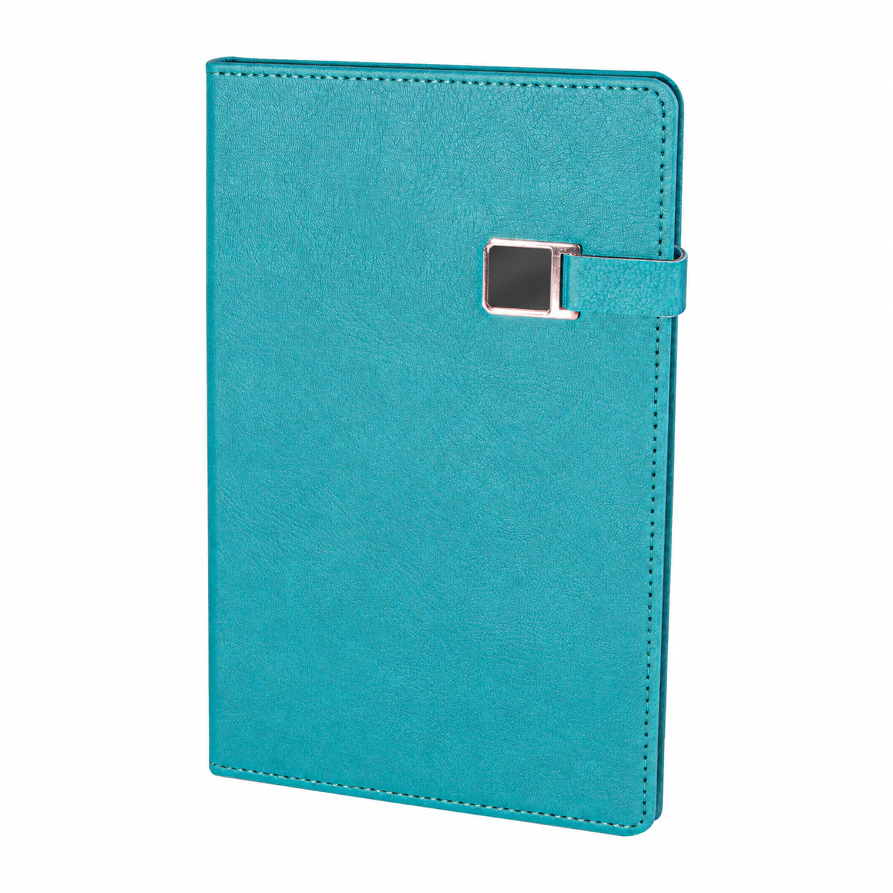 13×21 cm Metal Detaylı Mıknatıslı Termo Deri Kapaklı, Kenarları Boyalı, 80 gr Ivory Kağıtlı, 224 Sayfa Çizgili Tarihsiz Defter Promozone