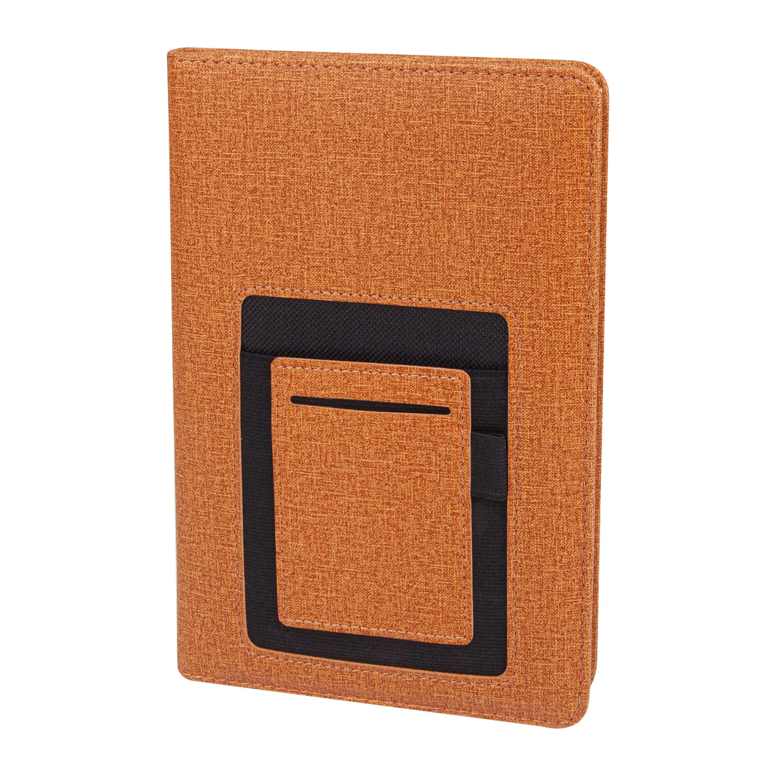 15×21 cm Telefon ve Kart Cepli Termo Deri Kapaklı, 80 gr Ivory Kağıtlı, 224 Sayfa Çizgili Tarihsiz Defter Promozone