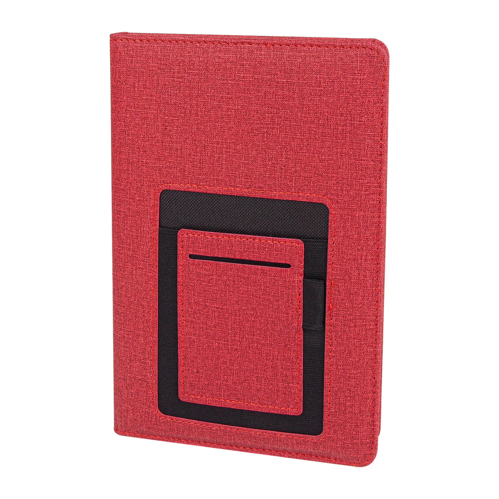 15×21 cm Telefon ve Kart Cepli Termo Deri Kapaklı, 80 gr Ivory Kağıtlı, 224 Sayfa Çizgili Tarihsiz Defter Promozone