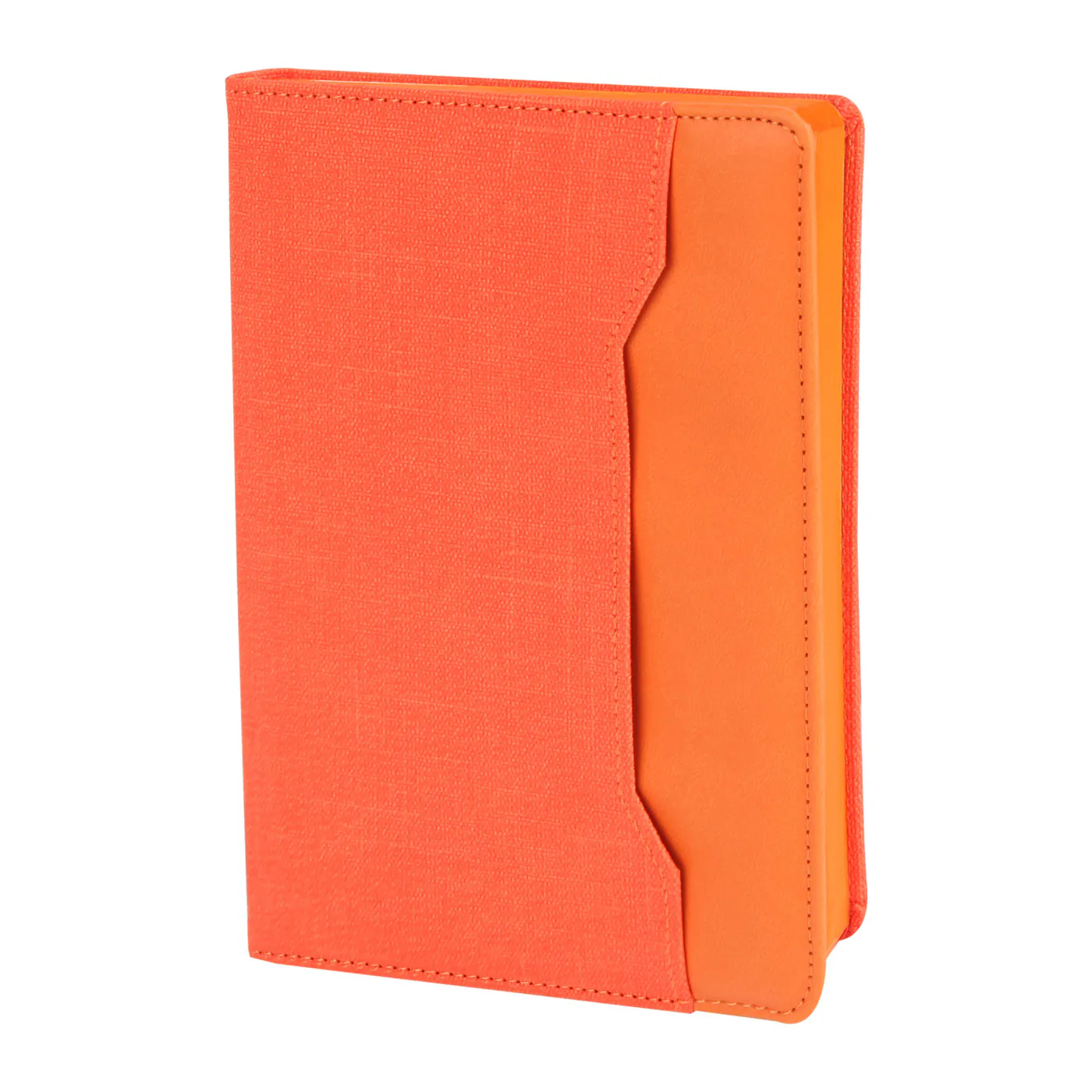 15x21 cm Cepli Kenarları Boyalı Termo Deri Kapaklı 80 gr Ivory Kağıtlı 224 Sayfa Çizgili Tarihsiz Defter Promozone