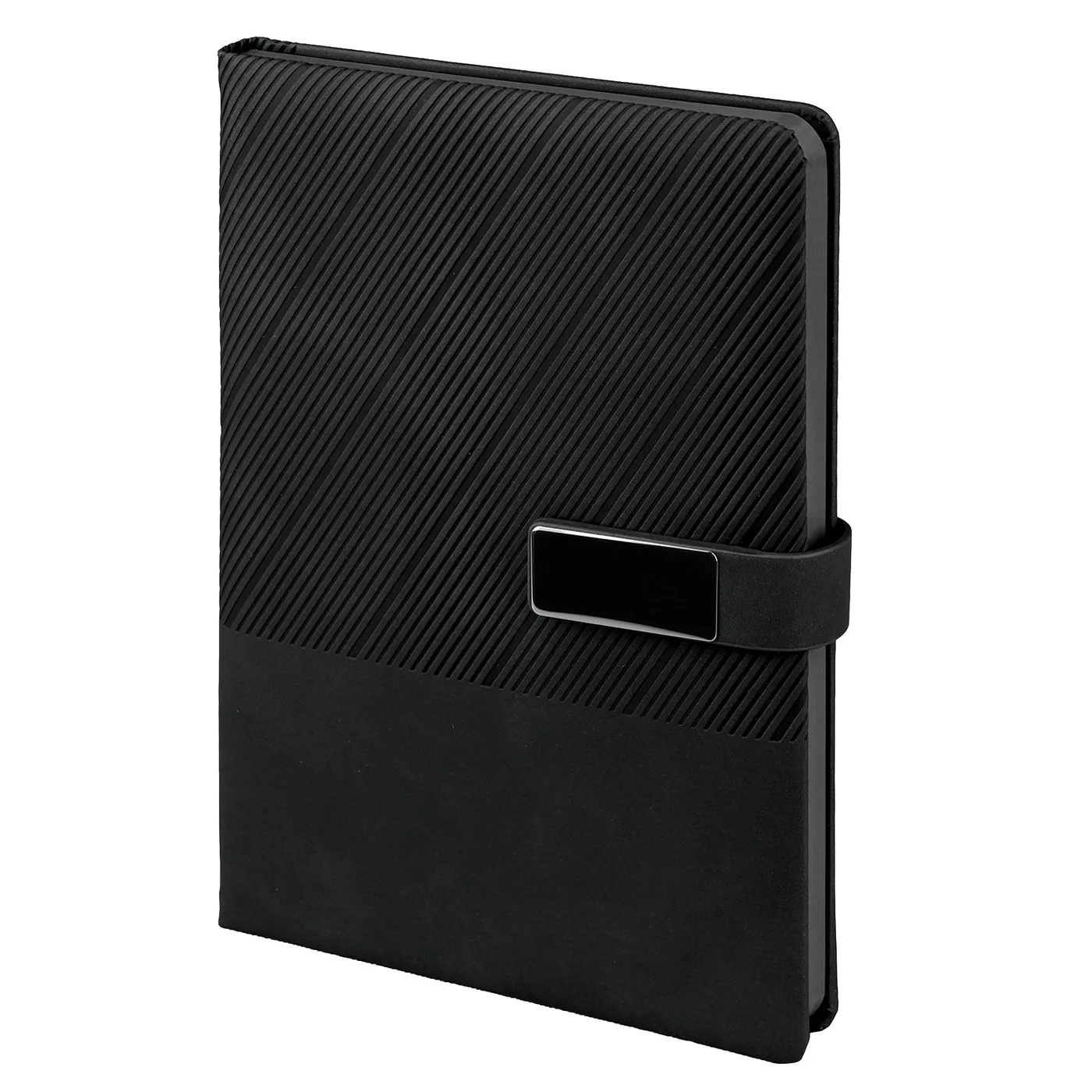 15x21 cm Metal Aksesuarlı Mıknatıslı Termo Deri Kapaklı Kenarları Boyalı 80 gr Ivory Kağıtlı 224 Sayfa Tarihsiz Defter Promozone